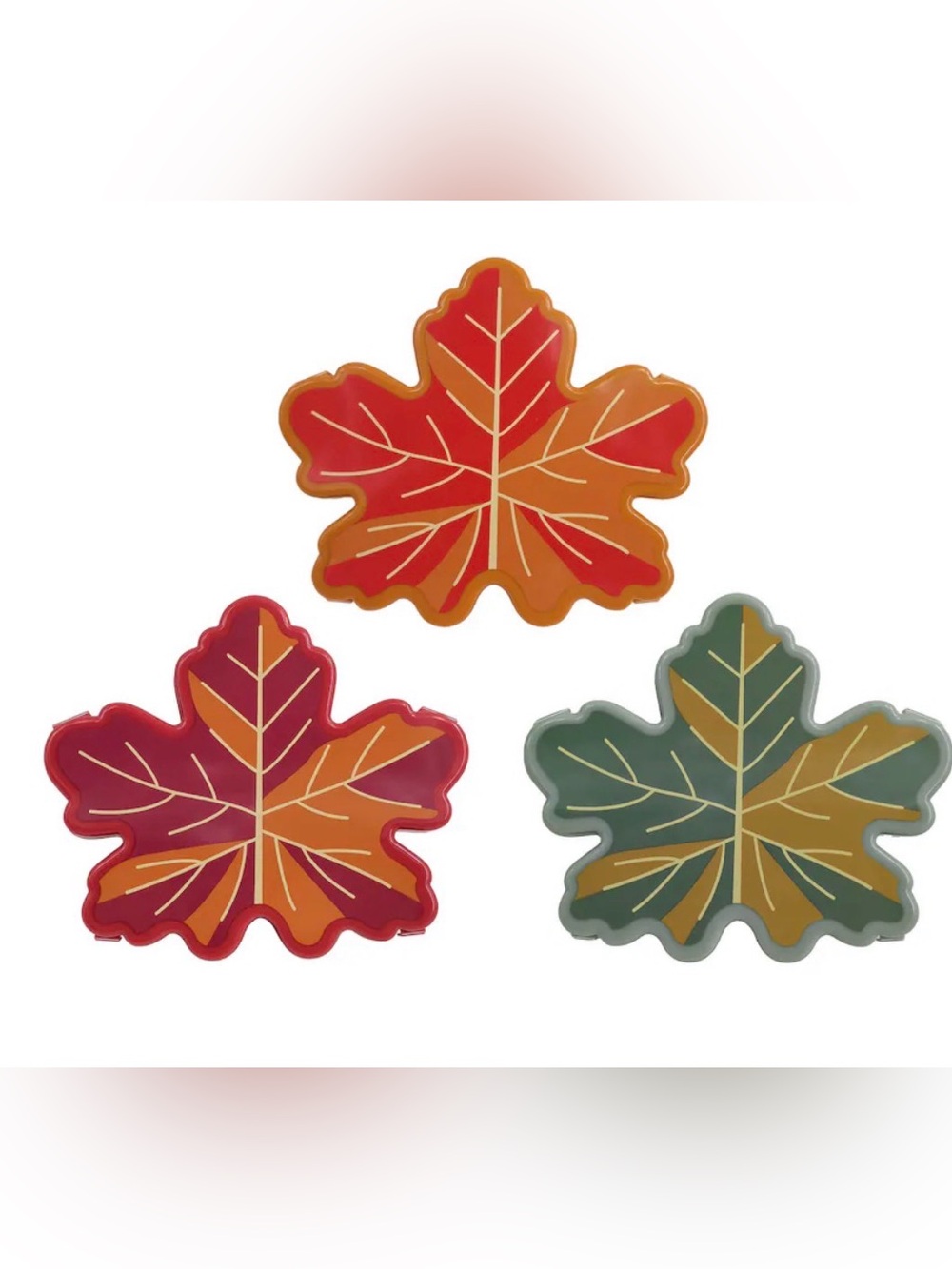 NWT SureFresh Fall Leaf Snackle Box 3 Piece Set